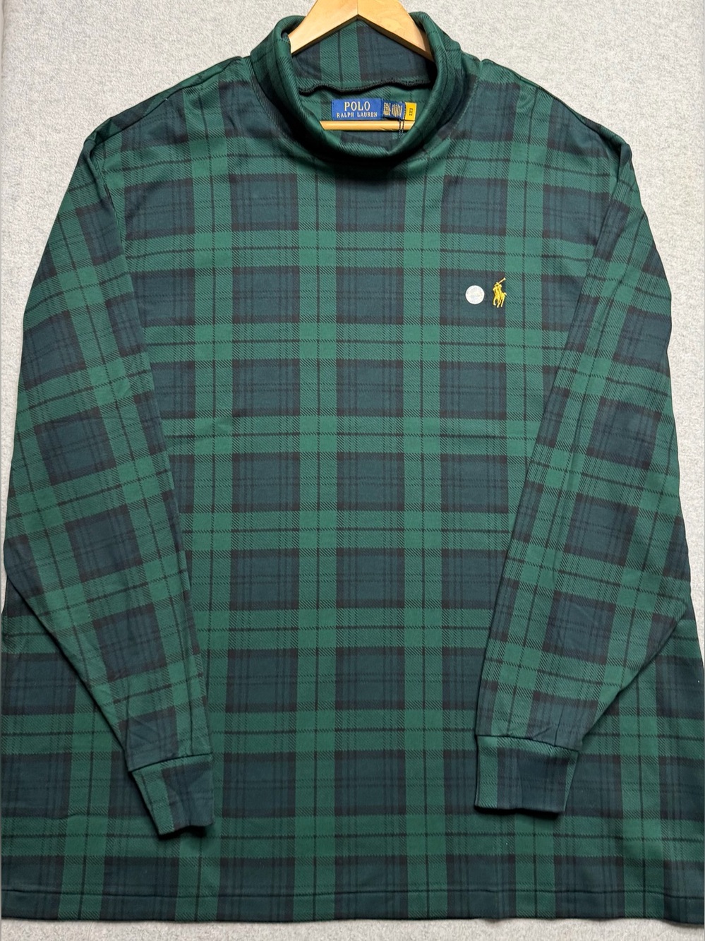 Polo Ralph Lauren Men’s 2XLT Blackwatch Plaid Soft Cotton Turtleneck NWT